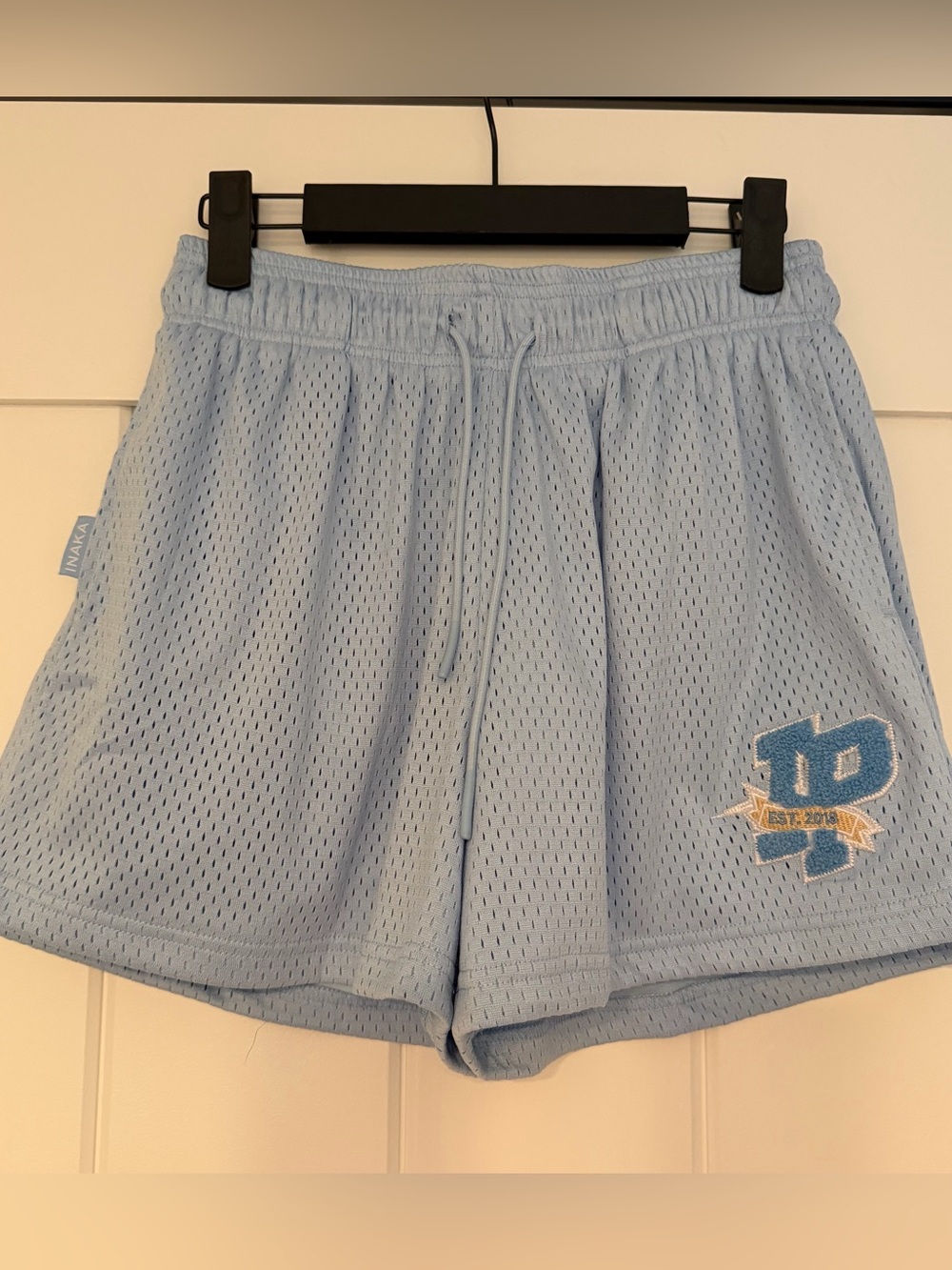 Inaka Power Light Blue Mesh Shorts with Pockets